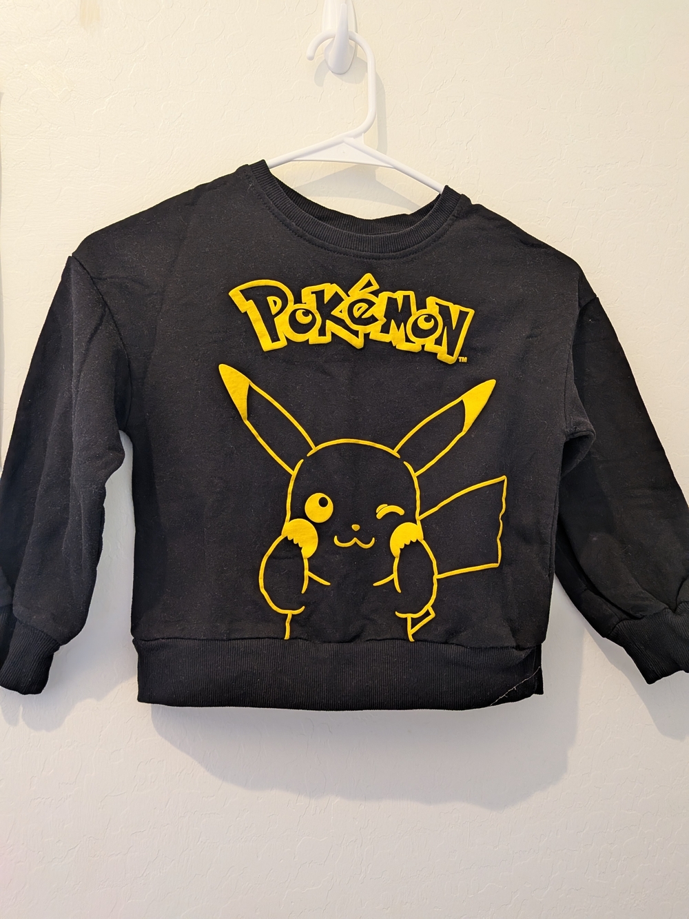 Kids Black & Yellow Pikachu Sweatshirt